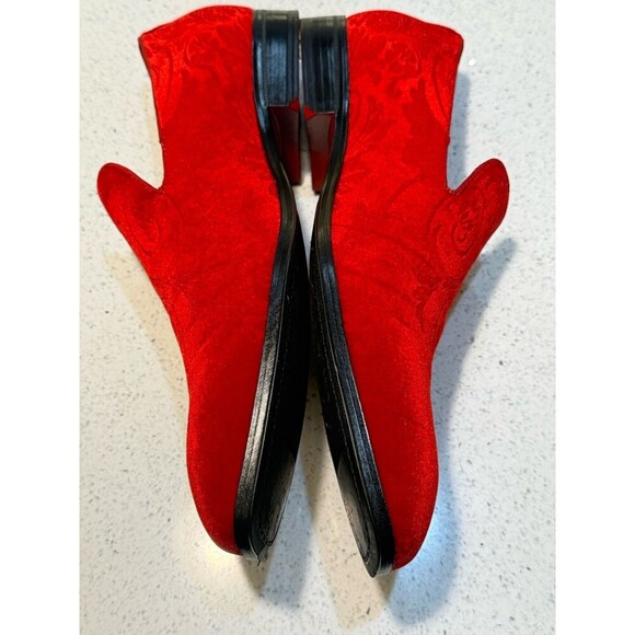 After Midnight Mens Embellished Velvet Formal Dress Loafers Shoes 10.5 Red 7017 main image 11